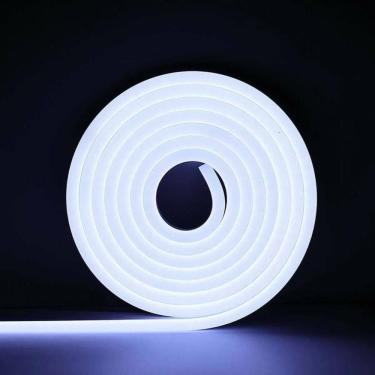 Imagem de Fita Led Mangueira Neon 5 Mts Iluminação ível Corte Cm - Branco Frio