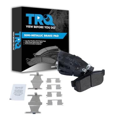 Imagem de TRQ Conjunto de pastilhas de freio traseiras metálicas para Infiniti G20 I30 Sentra Altima Maxima