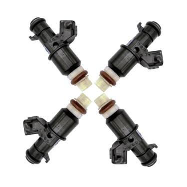 Imagem de JESBEN 16450-ZY9-003 4 peças de bocais injetores de combustível 6 furos com anéis de vedação de substituição para Honda Outboard BF75 BF90D 16450ZY9003