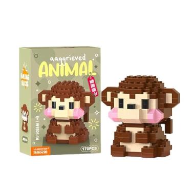 Imagem de Estatueta faça você mesmo para festa do zoológico da primavera (macaco) – decoração peculiar de férias para mesa, prateleira ou exibição de Páscoa