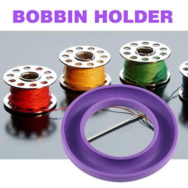 Imagem de Generic Suporte de Bobina de Borracha, Plástico Flexível, Costura, Artesanato, Armazenamento de Bordado para Máquinas Industriais Domésticas, Azul (Roxo)