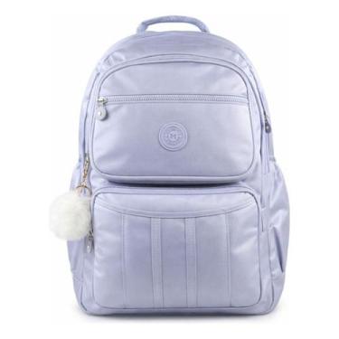 Imagem de Mochila Feminina Grande Escolar Casual Resistente com Vários Compartim