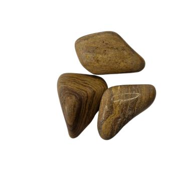 Imagem de Pedra Natural Jaspe Amarelo 4 a 6 cm Rolada 250 gramas