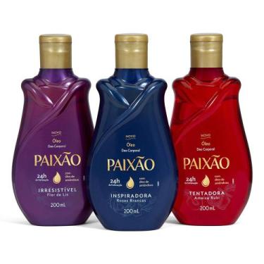 Imagem de Kit Óleos Corporais Queridinhos Paixão - 3 produtos