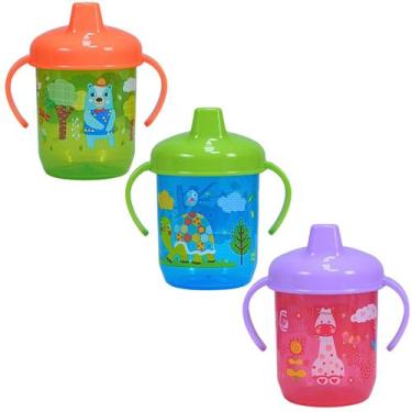 Imagem de Copo de Transição Infantil Para Bebes C/ Bico e Alça 240ml BPA Free - 
