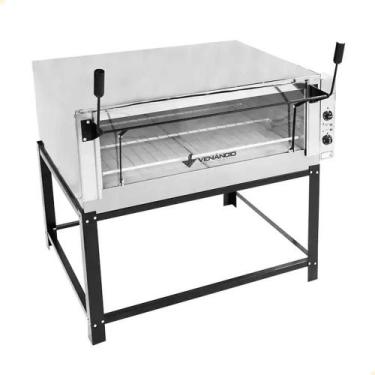 Imagem de Forno Industrial Elétrico Venâncio Roma Aço Inox 110 cm com Pedra Refr