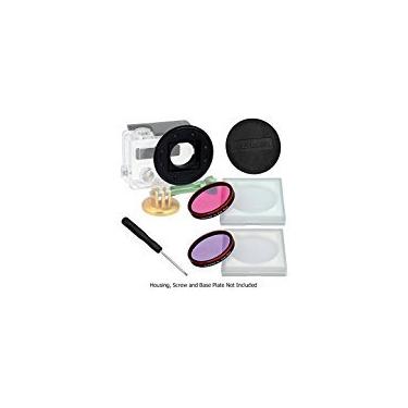 Imagem de Kit subaquático Fotodiox Pro WonderPana GO compatível com a caixa subaquática GoPro HERO3+ e HERO4