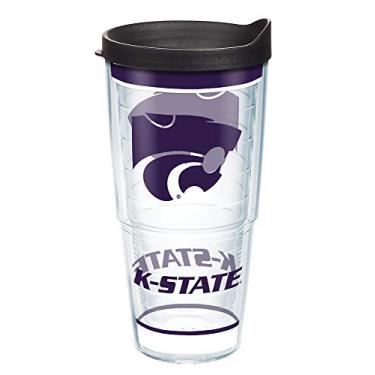 Imagem de Tervis Copo isolado Kansas State University KSU Wildcats feito nos EUA com parede dupla, 700 ml, tradicional