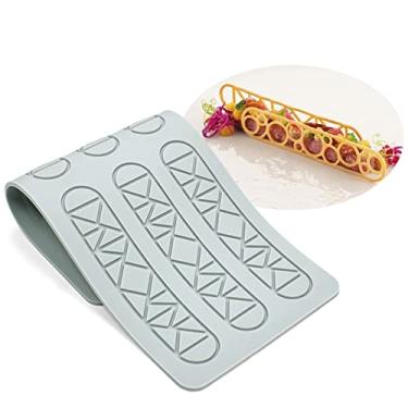 Imagem de Moldes de silicone de chocolate, molde de fondant de folha de pena oca 3D, molde geométrico de doces, enfeite de bolo de cupcake, decoração de bolos artesanais de açúcar (B_29,6 x 12 x 0,3 cm)