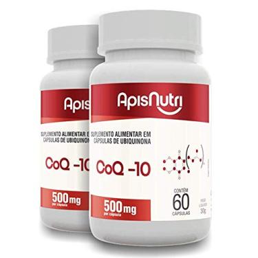 Imagem de Kit 2 Coenzima Q-10 500mg Apisnutri 60 cápsulas