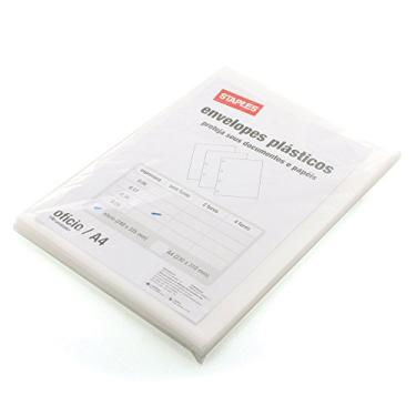 Imagem de Saco Plástico Ofício Sem furos 0.15 Micras Staples® Pacote 100 Unidades Saco Plástico Ofício Sem furos 0.15 Micras Pacote com 100 Unidades Staples