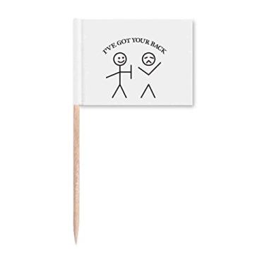 Imagem de Back Line Body Art Deco Presente Fashion Palito Bandeiras Marcador Topper Decoração de Festa