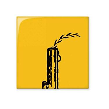 Imagem de Azulejo de Azulejo de Azulejo de Azulejo de Azulejo Brilhante de Folha da Paz