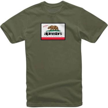 Imagem de Camiseta Alpinestars Cali 2.0 Verde Militar