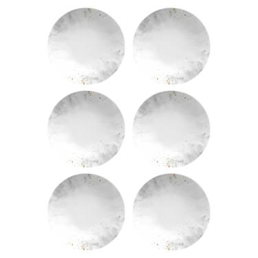 Imagem de Germer, Conjunto de prato fundo em porcelana, modelo Orgânico, Nuvem, Ø 20,5 cm, 6 unid...