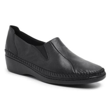 Imagem de Sapato Ortopédico Feminino Couro Confortável Macio Dia a Dia-Feminino