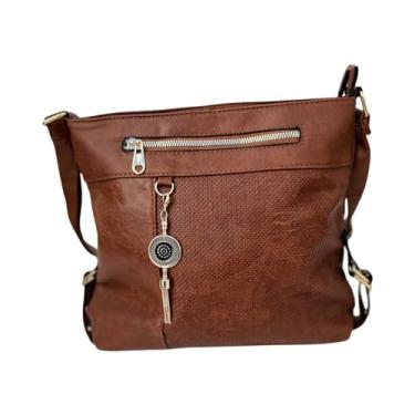 Imagem de Bolsa feminina, tranversal, tiracolo, bolsa ombro,(marrom), media