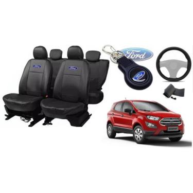 Imagem de Kit Sofisticação EcoSport 2019-2021 + Capas Bancos, Volante e Chaveiro
