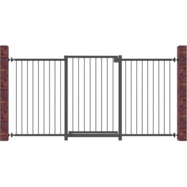 Imagem de Portão Multigrade Preto Divisor Ambiente 70Cm/140Cm - Nf1401 - Multifo