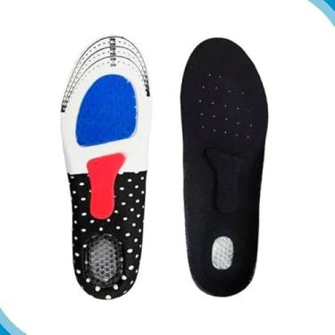 Imagem de Palmilha Ortopédica Silicone Alivio de Dor Fascite Ortopedia Tamanho Unico Ajustável