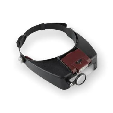 Imagem de Lupa de cabeça com luz de LED para profissionais de estética e eletrôn