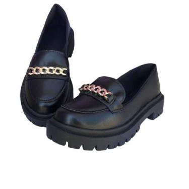 Imagem de Mocassim  Tratorado Confortavel Corrente - Stilo MDS Calçados, Preto, 