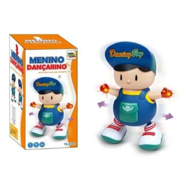 Imagem de Menino Dançarino Musical C/luz Brinquedo Infantil 20 Cm - DM Toys