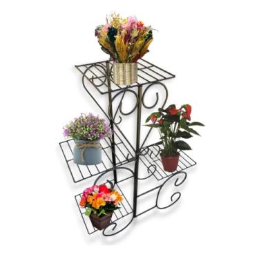 Imagem de Suporte Floreira Jardineira Para Vasos De Flores E Plantas em ferro