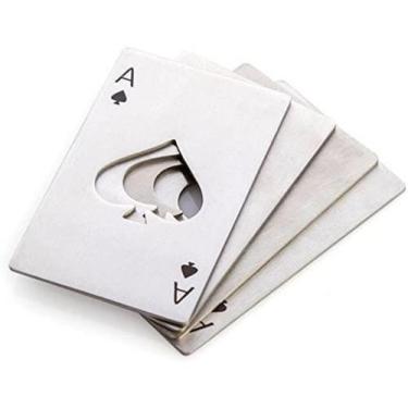 Imagem de Abridor Aço Inox Carta Baralho Às De Espadas - Prosperity 