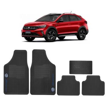 Imagem de Tapete Automotivo Carro Volkswagen Versátil Borracha 5 peças, Nivus