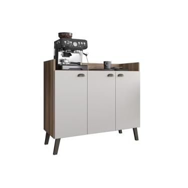 Imagem de Aparador Buffet Com 3 Portas Espaçoso Para Sala De Estar Ay