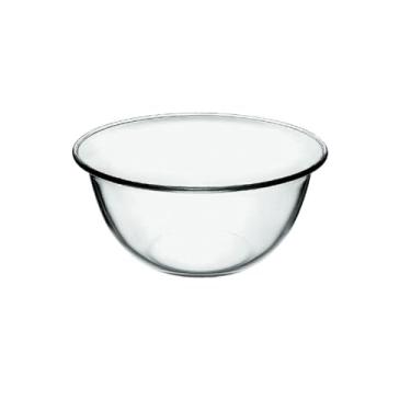 Imagem de Batedor de ovos de vidro temperado, tigela resistente ao calor doméstica para aprofundamento de cozimento - grande/única