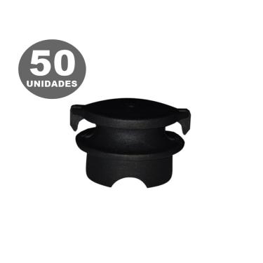 Imagem de Isolador Roldana Cerca Eletrica com Garra 40x40 - 50un