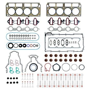 Imagem de Full Cylinder 5.3 Head Gasket Set with Bolts ES72220 Intake Exhaust Manifold Oil Pan Gasket for 2007-2013 Chevy Silverado Avalanche Suburban GMC Sierra Envoy Yukon Buick 5.3L Engines