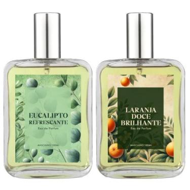Imagem de Kit Perfume Masc. Eucalipto E Laranja Doce Brilhante 100Ml - Essência 