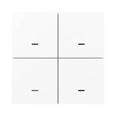 Imagem de Interruptor Smart Wireless MOES Tuya ZigBee 4 Gangues - 12 Botões - Co