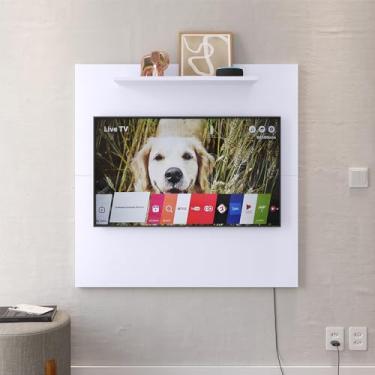 Imagem de Genérico, Painel para TV Smart 32 Polegadas com Prateleira Nicho Decorativo Star - Branco