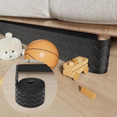 Imagem de Babenest Bloqueador de sofá de 398 cm x 7,6 cm, bloqueador de sofá elástico longo ajustável para evitar crianças, animais de estimação, brinquedos, protetores de sofá de barreira para sofá padrão