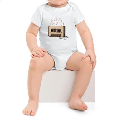 Imagem de Body intantil Retro Fita K7 notas musicais - Alearts, G
