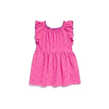 Imagem de Splendid Vestido feminino sem mangas com babados e flor de sino, Rosa empoeirada, 2