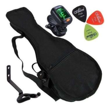 Imagem de Kit Acessórios Para Ukulele Soprano C/ Capa Acolchoada Etc - JPG