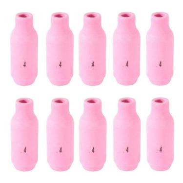 Imagem de Kit Bocal Cerâmico Para Tocha De Solda Tig 10n50 N4 - Pct C/ 10 - Galz