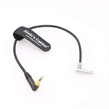 Imagem de Alvin's Cables Cabo de áudio TRS de ângulo reto de 5 pinos macho para ângulo reto de 3,5 mm para câmera Z CAM E2