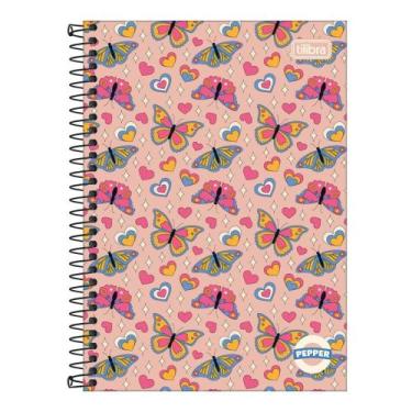 Imagem de Caderno Espiral Capa Dura Pequeno 1/4 Pepper 80 Folhas TILIBRA