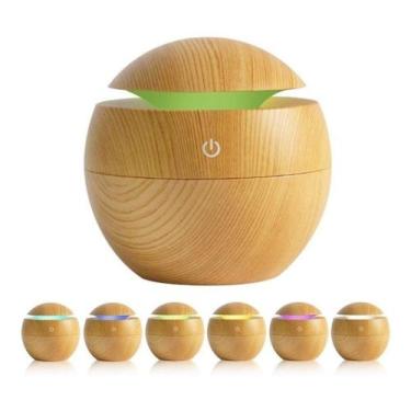 Imagem de Umidificador De Ar Elétrico USB Difusor De Aromas Ultrassônico Com 7 C