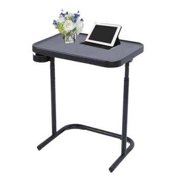 Imagem de AUNMAS Sofá de Cama Mesa Lateral Com Altura Ajustável, Placa de Mesa Grande Anexável, Robusta para o Quarto Dorm RV Sala de Estar