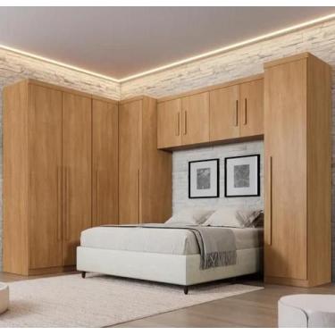 Imagem de Dormitório Modulado Dallas Cinamomo Benetil Móveis