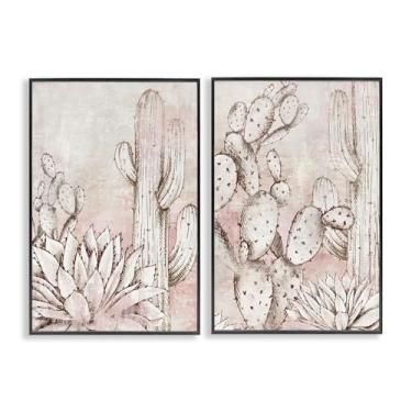 Imagem de Stupell Industries Conjunto de arte giclée emoldurado de 2 peças Botanical Oasis Guardians por Luna Mavis, 76 x 50 cm