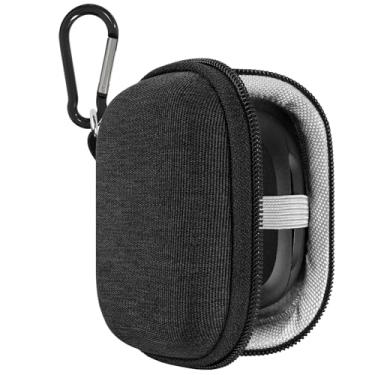 Imagem de Geekria Capa protetora compatível com Skullcandy EcoBuds, Dime 2/3, Smokin' Buds True Wireless Earbud, bolsa de transporte de viagem rígida de substituição com clipe mosquetão (cinza)
