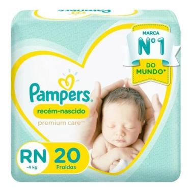Imagem de Fraldas RN Premium Care 20 Unidades Pampers, RN, 20